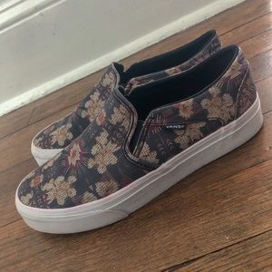 Floral Slip-On Vans